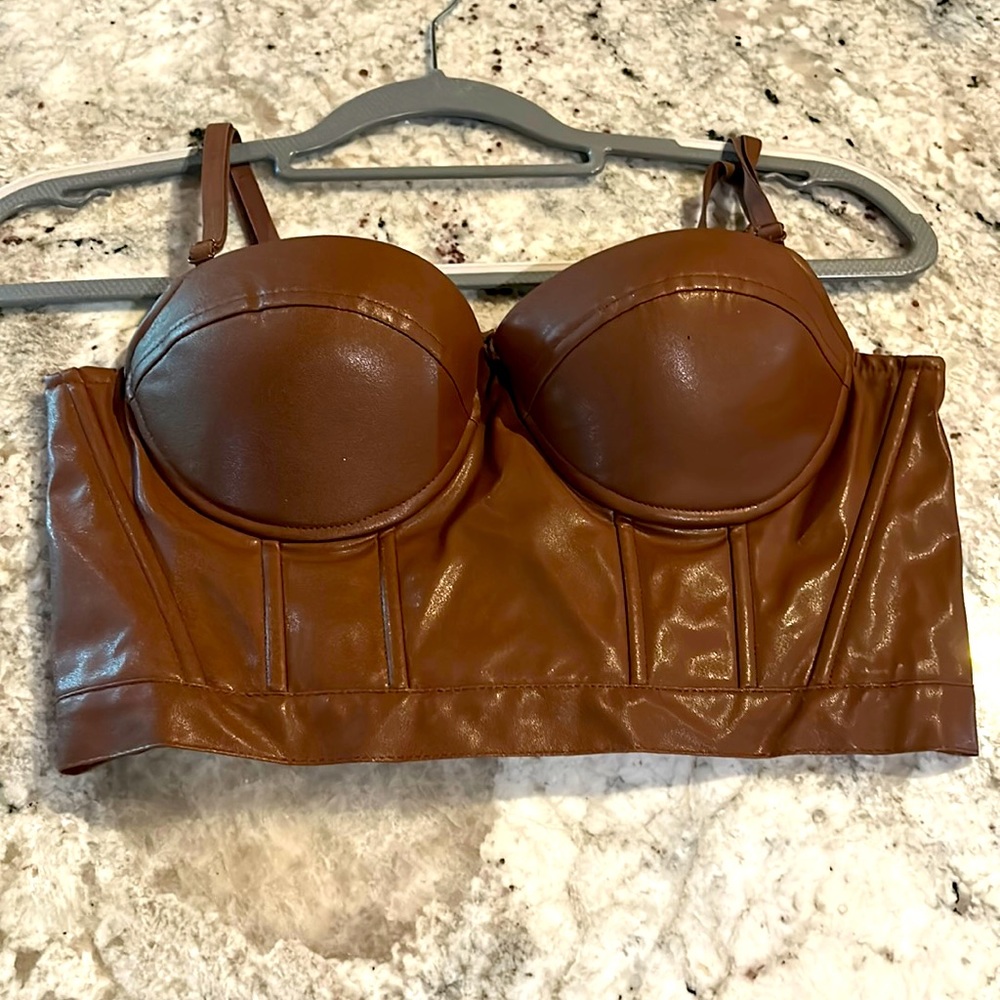 corset top , Rue 21 : size medium : brown